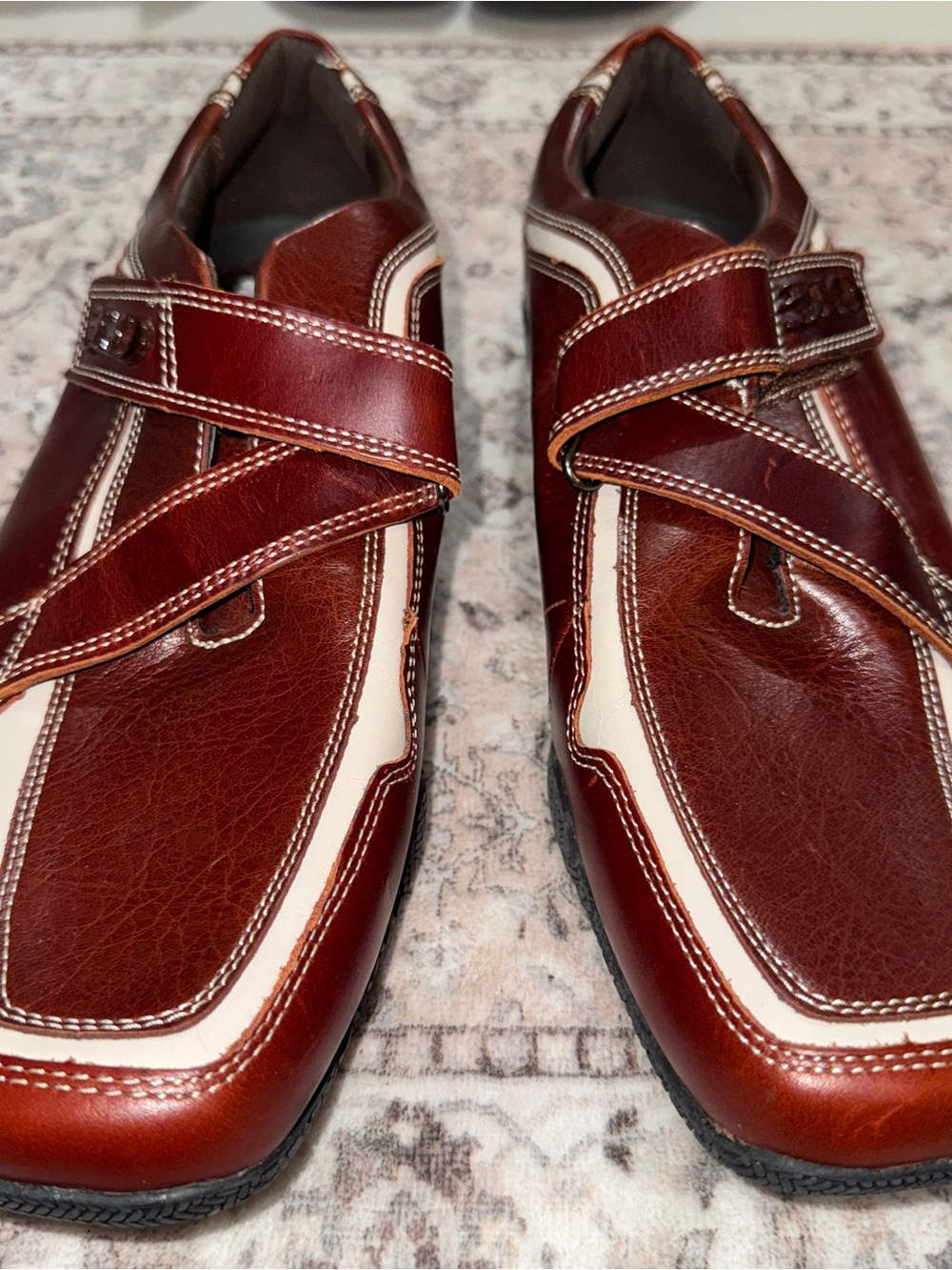 310 Motoring Wayne Shoes Mens Size 10.5 Brown Leather Sneakers Casual NWOB